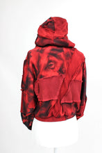 ‘Seeing Red’ patchwork hoodie (medium)