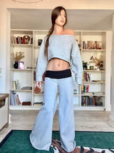 Baggy wide leg high/low waist sweatpants