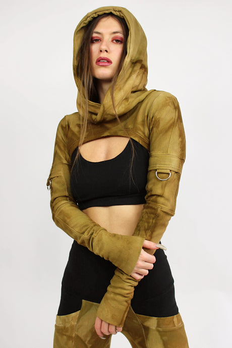 Hoodie Shrug in Nutmeg