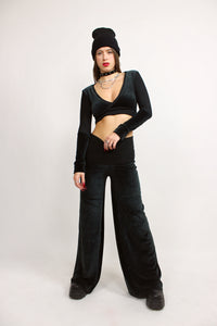 Lux Lounge Pant in ‘Onyx Velour’
