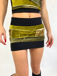1/1 patchwork mini skirt (small)