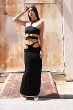 Miami maxi skirt in Midnight Black