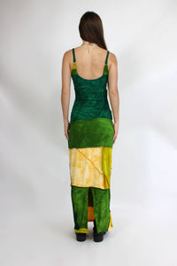 Spring Valley Patchwork maxi dress (size small)