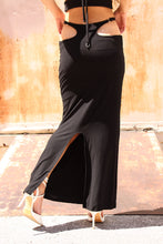 Miami maxi skirt in Midnight Black