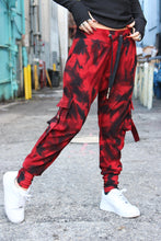 Cargo Pocket Joggers in ‘Cherry Bomb’