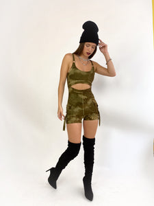 Cargo pocket Playsuit in Khaki (large)