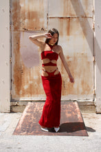 Cathedral crop top in Scarlett Letter