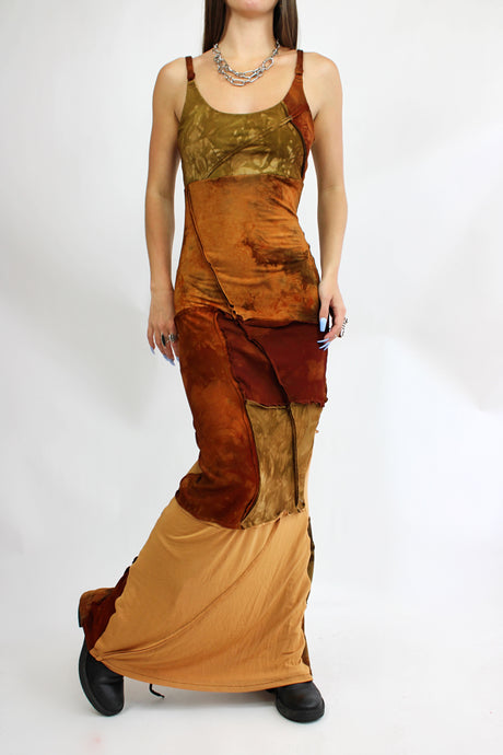 Scorched Earth Patchwork maxi dress (large)