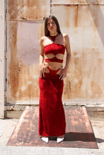 Cathedral crop top in Scarlett Letter