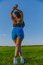 Pocket shorts in baby blue