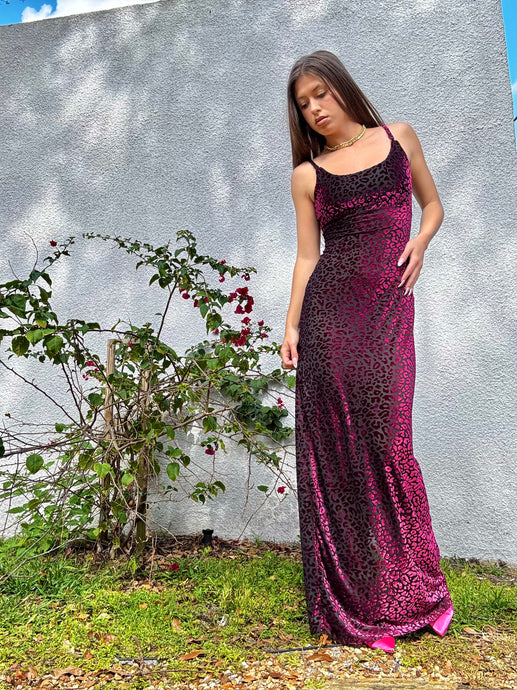 Burnout velvet mesh maxi dress * limited edition*