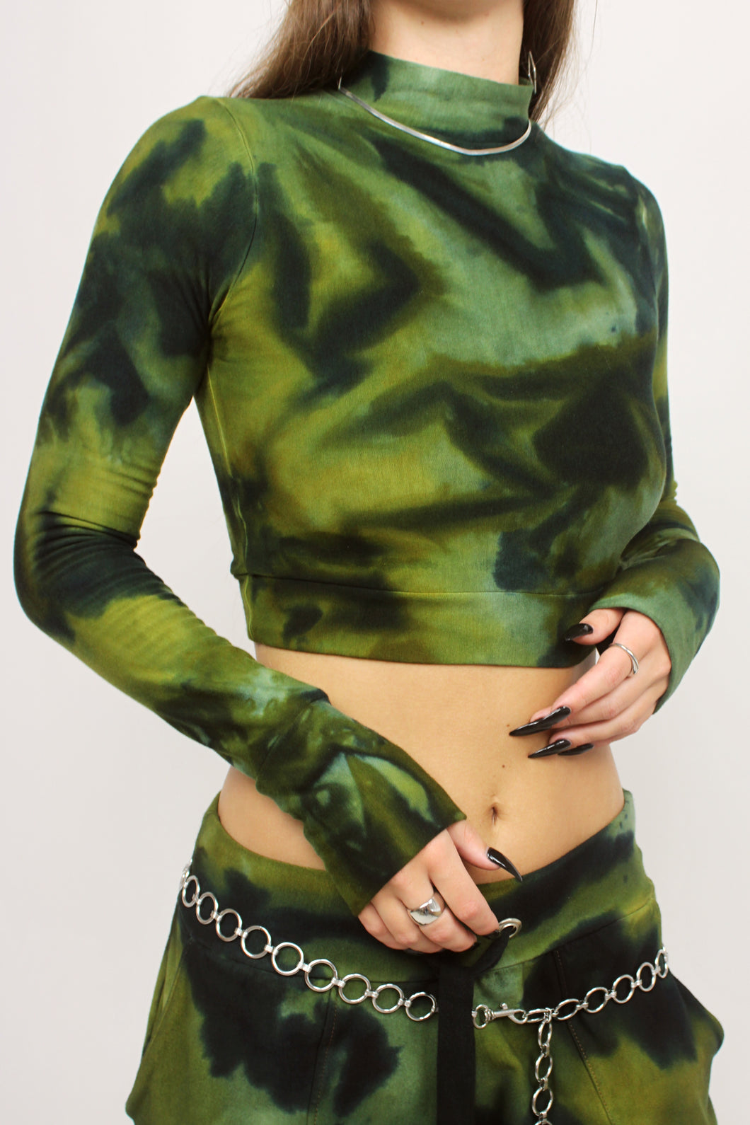 Misfit mock neck in ‘Moonlit Moss’
