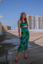 Empire Maxi Dress in Electric Teal