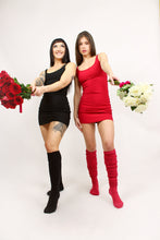 Cotton thigh high socks in ‘Scarlett Letter’
