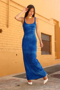 So snatched maxi dress in Paradise Blue