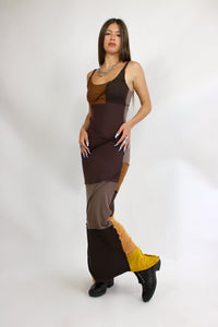 Patchwork maxi dress (medium)