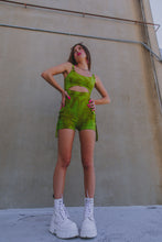 Cargo Pocket Playsuit in ‘Sour Apple’