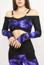 2 tone equinox crop in ‘Mystic Violet’