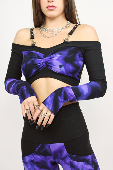 2 tone equinox crop in ‘Mystic Violet’