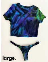 Baby tee & thong set in Monster (S-L)