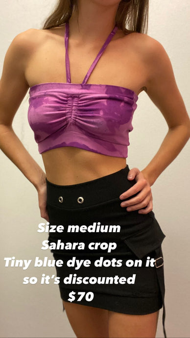 Medium peony Sahara crop top