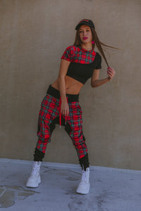 Plaid mogul jogger set (Med)