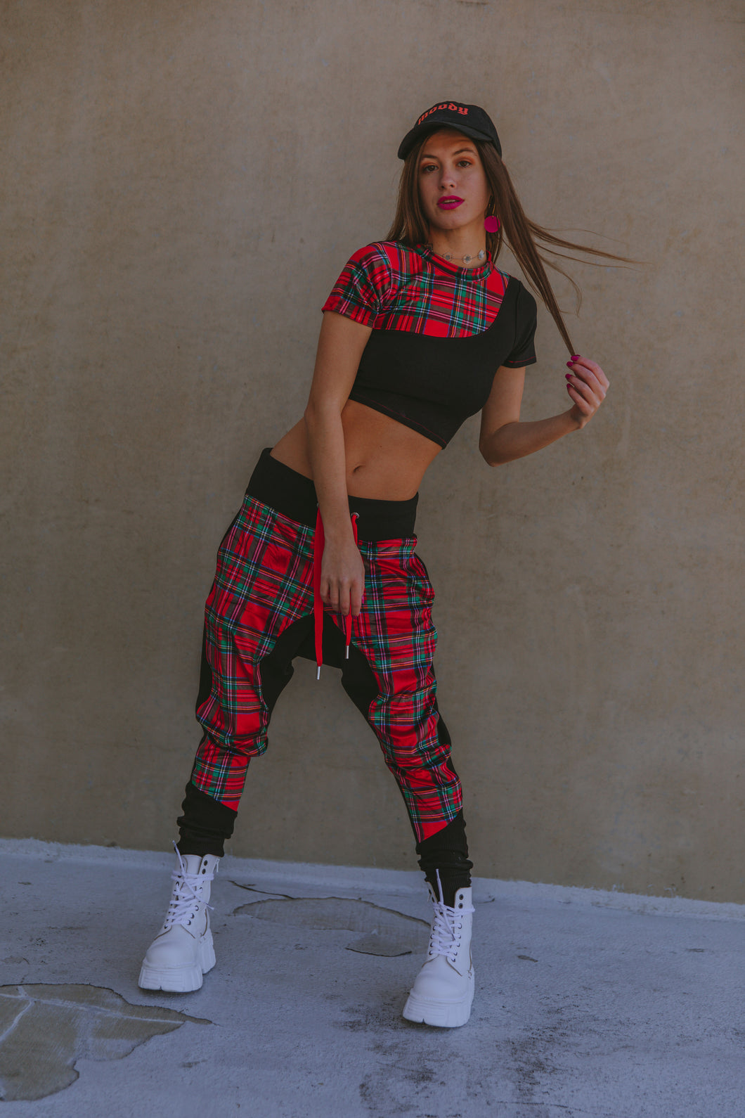 Plaid mogul jogger set (Med)