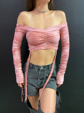 Large crop tee + pink equinox 2.0