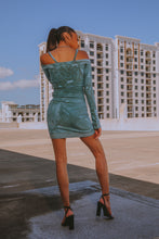 Rebel mini dress ‘Antique Blue’