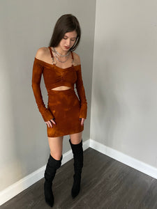Rebel mini dress - pumpkin spice (XS)