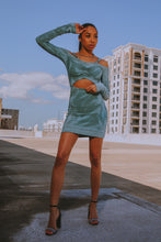 Rebel mini dress ‘Antique Blue’