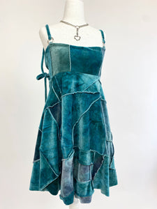 Hot Mess Dress in Antique Blue - Medium