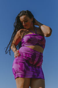 Sahara crop top in peony (large)