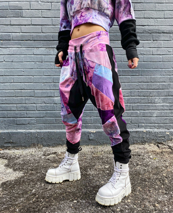 1/1 Patchwork Jogger - medium - pinks & purples