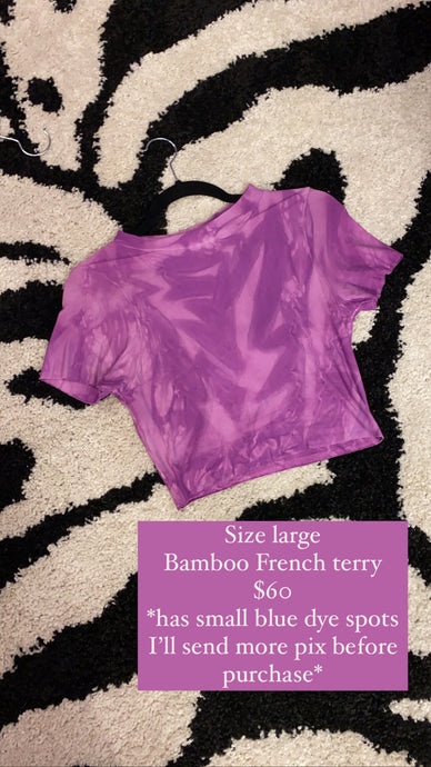 Large crop tee + pink equinox 2.0