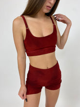 Lux Booty short in Oxblood
