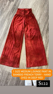 Medium red lounge pants