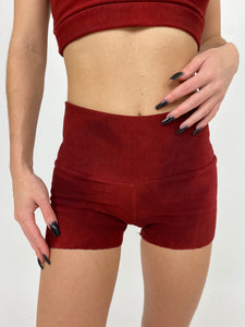 Lux Booty short in Oxblood