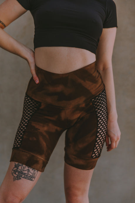 Biker shorts in espresso (medium)