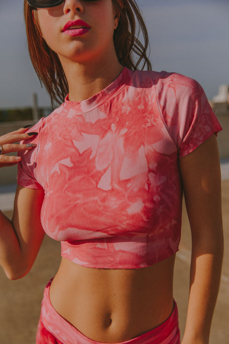 Baby tee in bubble gum