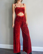 Radiance jumpsuit in Deep Red
