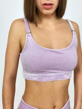Empire bra top in plush velvet *limited edition* (large)