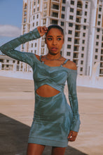 Rebel mini dress ‘Antique Blue’