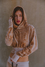 Velour Mogul Hoodie in Sand (xtra small)