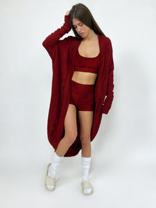 Empire bra top in Oxblood (medium)